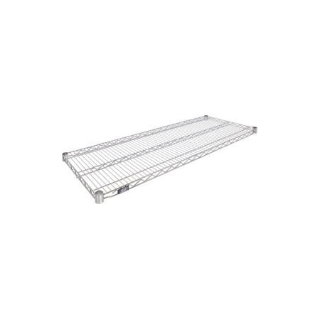 Global Equipment Nexel    Stainless Steel Wire Shelf 60 x 24 with Clips 189593B